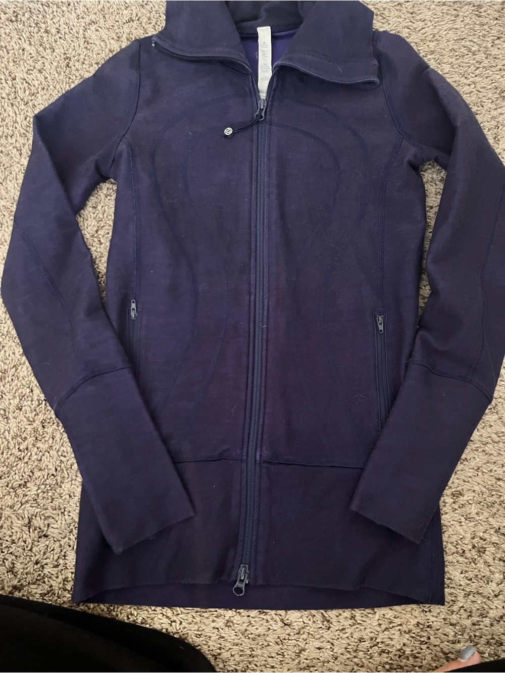 lululemon athletica Navy Full-Zip Jacket